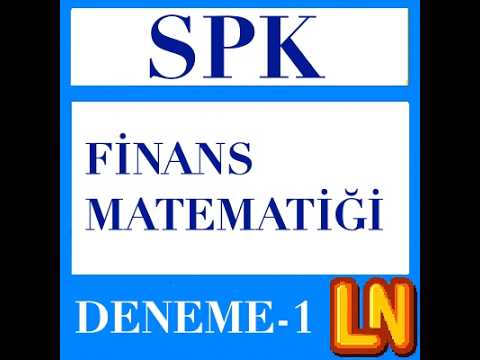 Video thumbnail for SPK Finans Matematiği ve Değerleme 2026 Deneme 1