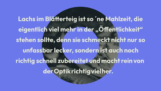 Video thumbnail for Lachs im Blätterteig