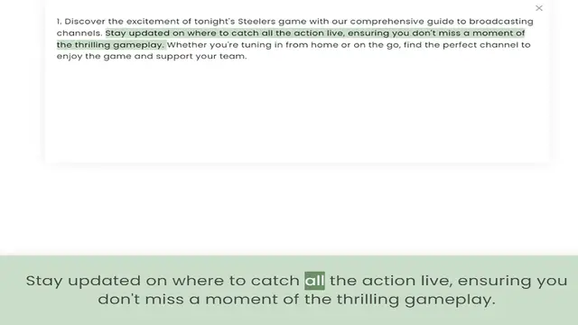 Video thumbnail for channels. Stay updated on where to catch all the action live, ensuring you don't miss a moment of the thrilling gameplay. Whether you're tuning in from home or on the go, find the perfect channel to enjoy the game and support your team.