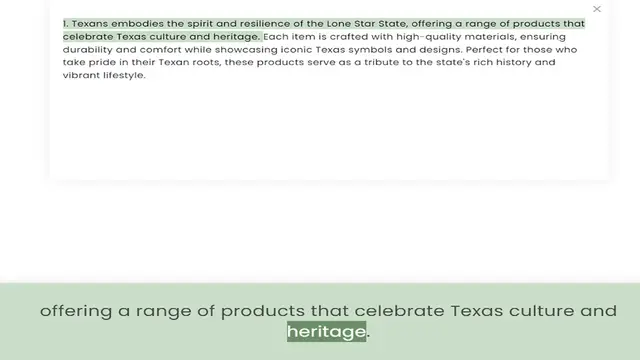 Video thumbnail for celebrate Texas culture and heritage. Each item is crafted with high-quality materials, ensuring durability and comfort while showcasing iconic Texas symbols and designs. Perfect for those who take pride in their Texan roots, these produc