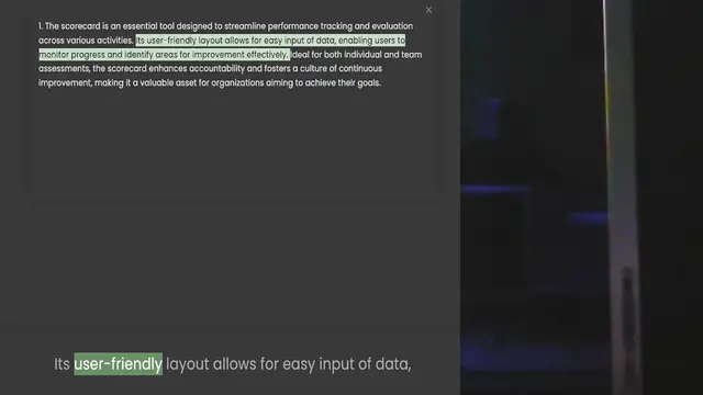 Video thumbnail for across various activities. Its user-friendly layout allows for easy input of data, enabling users to monitor progress and identify areas for improvement effectively. Ideal for both individual and team assessments, the scorecard enhances a