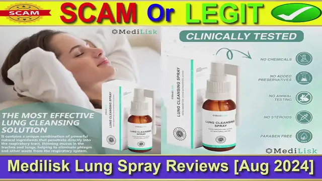 Video thumbnail for Medilisk Lung Spray Reviews (Aug 2024) - Is Medilisk A Scam Or Legit? Find Out! | Product Review