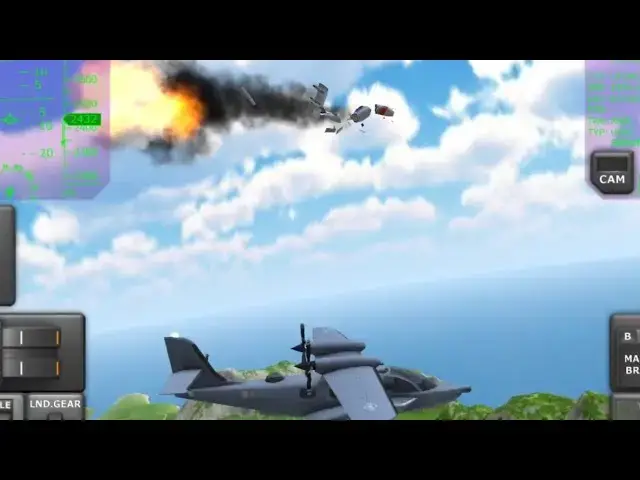 Video thumbnail for Being BOMBARDED with missiles - turbo prop flight sim
