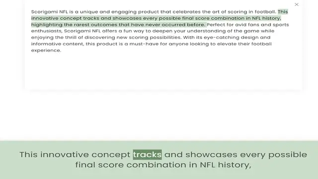 Video thumbnail for innovative concept tracks and showcases every possible final score combination in NFL history, highlighting the rarest outcomes that have never occurred before. Perfect for avid fans and sports enthusiasts, Scorigami NFL offers a fun way