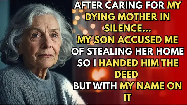 'Video thumbnail for My Son Screamed： “YOU’RE NOT FAMILY ANYMORE!” I Didn’t Argue — Just Transferred the House '