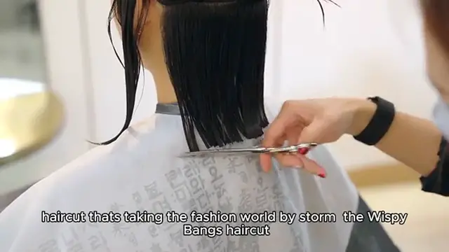 'Video thumbnail for Wispy Bangs haircut'