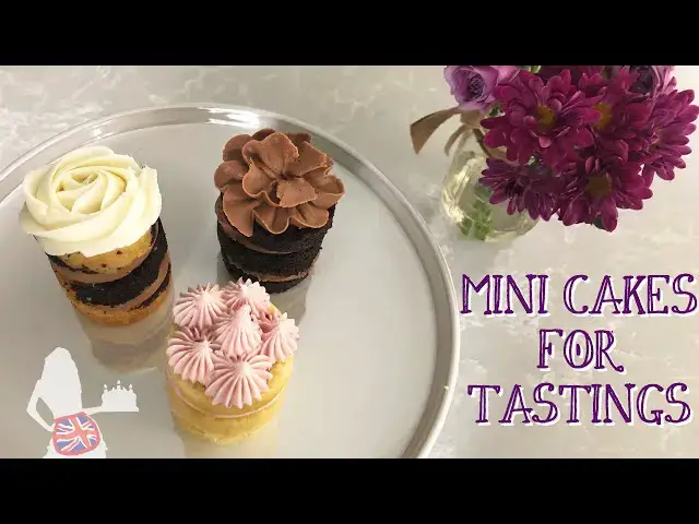 'Video thumbnail for How To Make Mini Cakes (Tasting Cakes)'