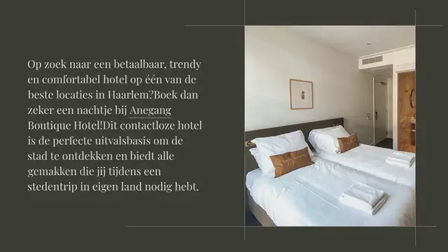 Video thumbnail for ANEGANG BOUTIQUE HOTEL: CONTACTLOOS OVERNACHTEN HARTJE HAARLEM