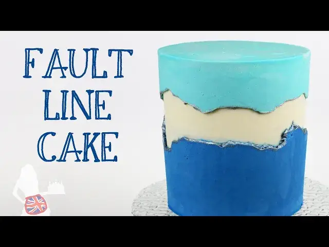 'Video thumbnail for How To Make A Fault Line Cake (Divided Frosting Cake)'