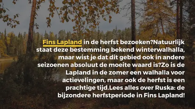 Video thumbnail for RUSKA: ALLES OVER FINS LAPLAND IN DE HERFST
