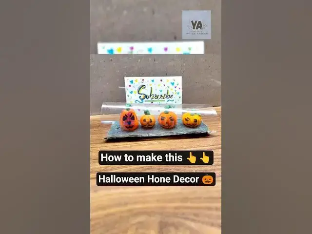 Video thumbnail for DIY Jack-o-lantern 🎃🎃Home Decor || #halloween2025 #diy #homedecor #tabledecor #crafter #trickortreat