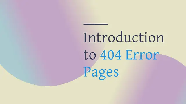 Video thumbnail for Solving the Error 404 Page Not Found Issue – A Comprehensive Guide