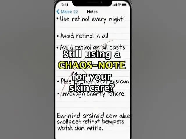 'Video thumbnail for If your skincare plan lives in a chaotic notes app, this is your sign to upgrade. Link in bio'