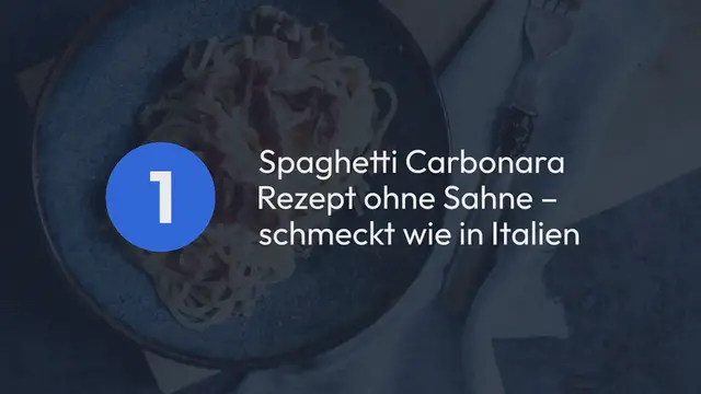 Video thumbnail for Spaghetti Carbonara – Originalrezept für den Pastaklassiker