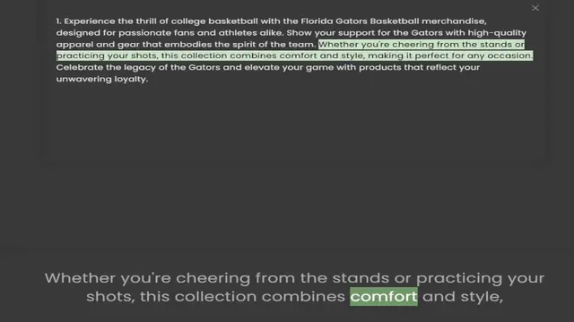 Video thumbnail for designed for passionate fans and athletes alike. Show your support for the Gators with high-quality apparel and gear that embodies the spirit of the team. Whether you're cheering from the stands or practicing your shots, this collection c