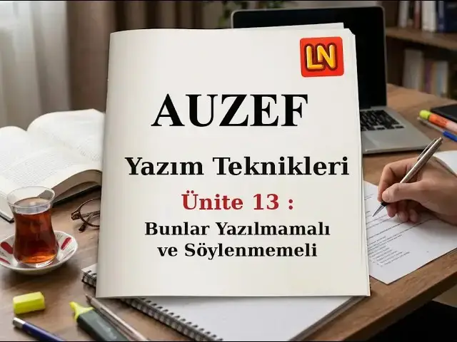 Video thumbnail for Yazım Teknikleri Ünite 13 Deneme Sınavı