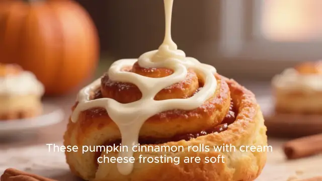 Video thumbnail for Pumpkin Cinnamon Rolls Recipe