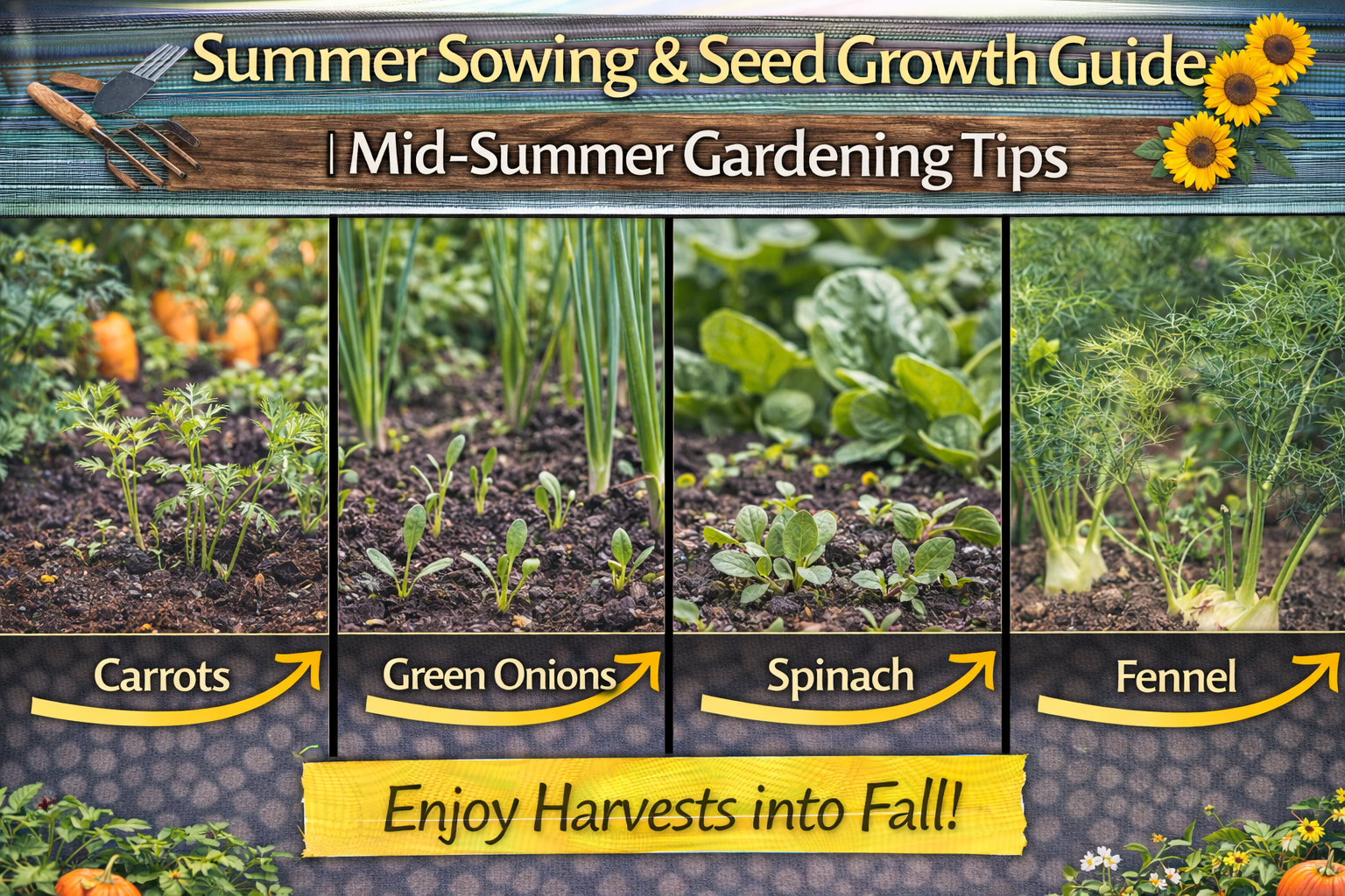 Video thumbnail for Summer Sowing & Seed Growth Guide | Mid-Summer Gardening Tips
