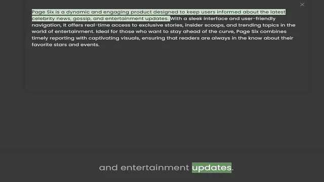 Video thumbnail for celebrity news, gossip, and entertainment updates. With a sleek interface and user-friendly navigation, it offers real-time access to exclusive stories, insider scoops, and trending topics in the world of entertainment. Ideal for those wh