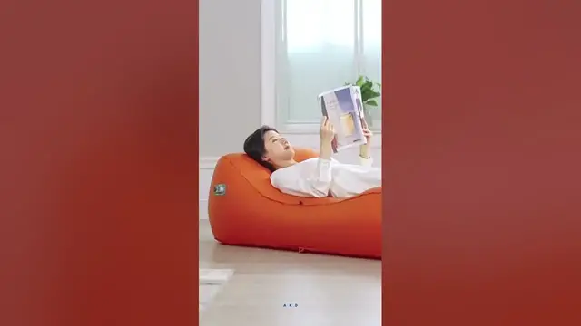 Video thumbnail for Inflatable Air Sofa cum Bed #shorts