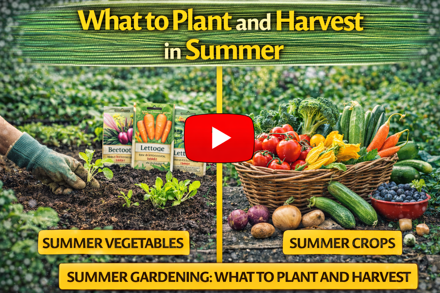 Video thumbnail for What to Plant and Harvest in Summer in the Garden