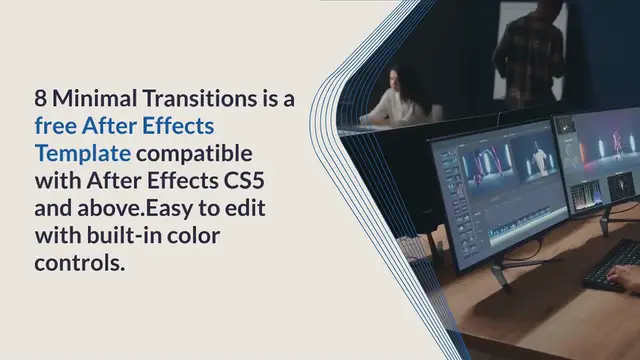 Video thumbnail for 8 Minimal Transitions – Free After Effects Template