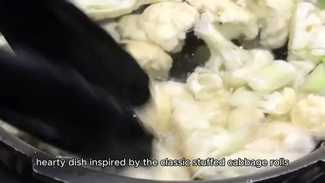 Video thumbnail for stuffed cabbage soup recipe