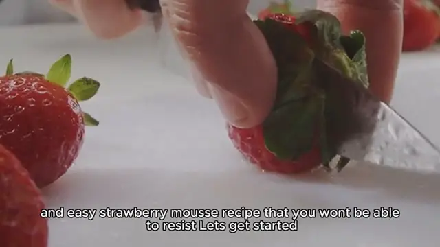 Video thumbnail for Easy strawberry mousse Recipe