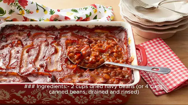Video thumbnail for baked beans recipe