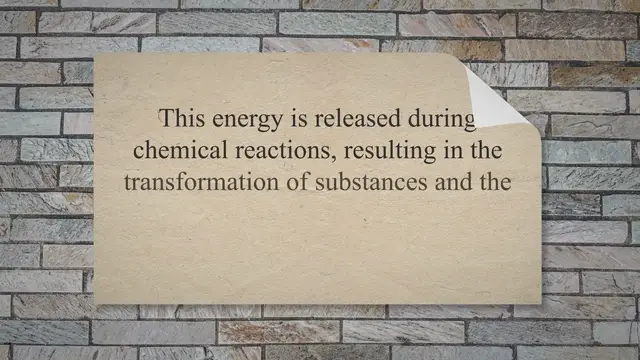 'Video thumbnail for Examples of Chemical Energy in Daily Life'