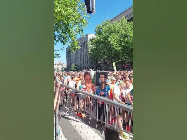 'Video thumbnail for A Belgrade Marathon Runner Honors Monica Seles & Novak Djokovic'