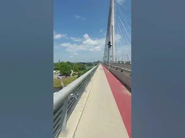 'Video thumbnail for Crossing Belgrade's Ada Bridge on Foot, Stunning Views'