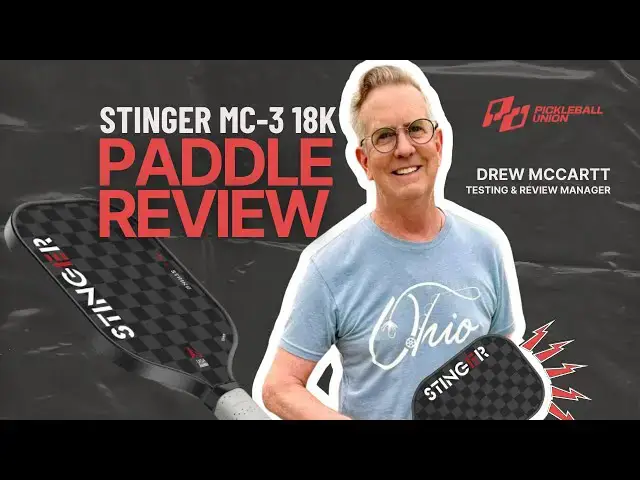 Video thumbnail for Stinger Pickleball MC-3 18K Pickleball Paddle Review