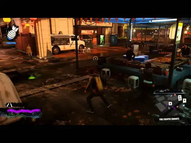 Video thumbnail for inFamous: Second Son - Reggie Takes Flight: Eugene Call Look For Escape Conduits in Porta Potties