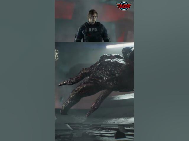 Video thumbnail for Leon Vs. Grotesque Victor Gideon Monster: Epic Fight Erupts! - Resident Evil Requiem #shorts