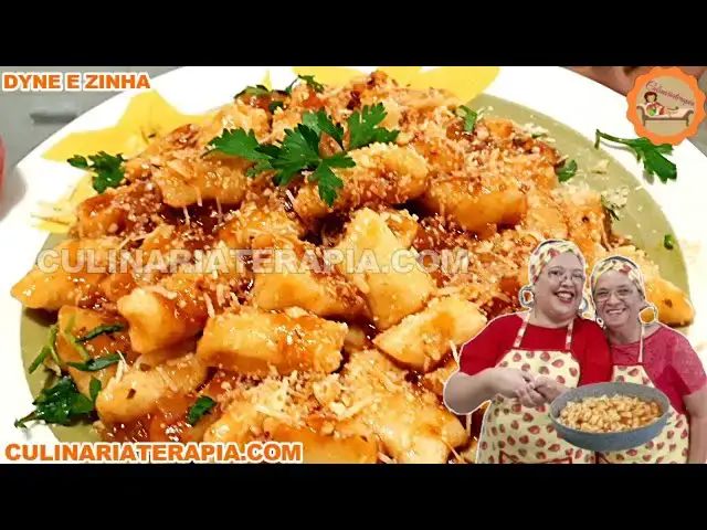 Video thumbnail for Nhoque de batata feito em casa - Culinária Terapia por Dyne e Zinha
