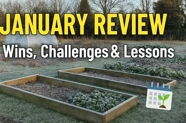 'Video thumbnail for January Review: Wins, Challenges, and Lessons from the Allotment🌱📆'