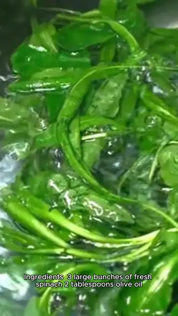 Video thumbnail for Sauteed spinach recipe