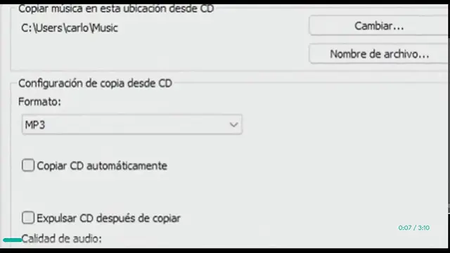 Video thumbnail for Cómo convertir CDs a MP3 con Windows Media Player