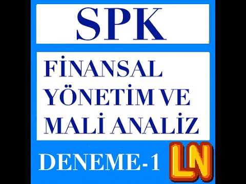 Video thumbnail for SPK Finansal Yönetim ve Mali Analiz 2026 Deneme 1