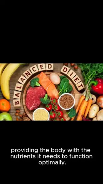 'Video thumbnail for A balanced diet for healthy life '