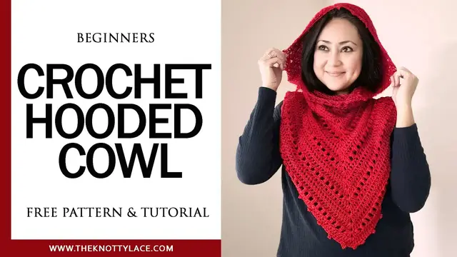'Video thumbnail for Fun and Snug Crochet Hooded Cowl (Free Written Pattern in the link)'