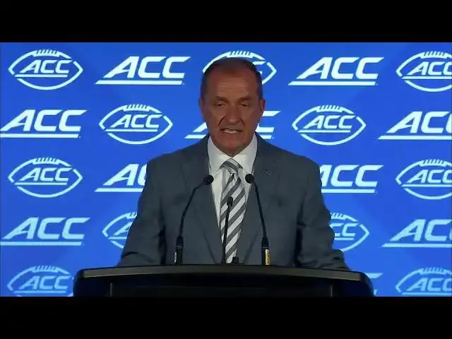 Video thumbnail for Jim Phillips at the Commissioner Forum on the first day of ACC Kickoff in Charlotte