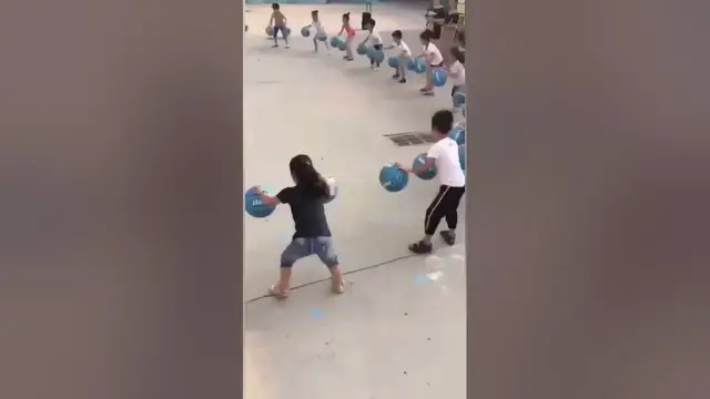 Video thumbnail for تمرين جماعي الإحساس بالكرة متقدم والاستلام من الزميل روعة توافق فوق ممتاز تركيز ما شاء الله 💙💪 #سلة
