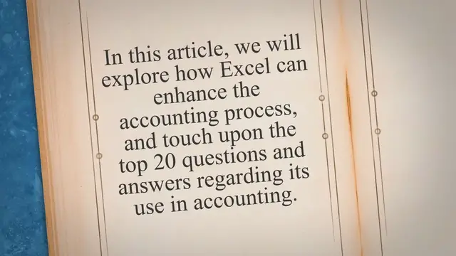 Video thumbnail for Using Microsoft Excel in Accounting