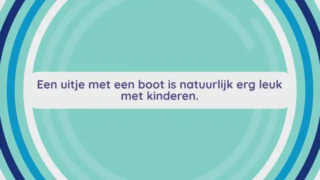 Video thumbnail for Varen met kinderen een uitje met de boot