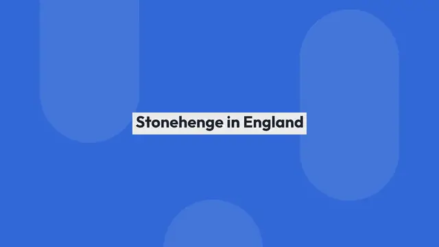 Video thumbnail for Stonehenge in England Das Rätsel um eine riesige Steinformation