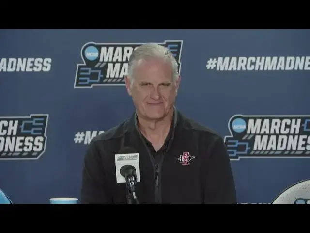 'Video thumbnail for San Diego State press conference with Brian Dutcher, Nick Boyd and Wayne McKinney'