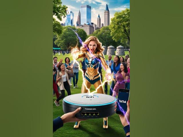 Video thumbnail for ⚡ Thunder Girl Saves WiFi but Loses TikTok Drafts! 😂🔥#FunnyHero #ElectricPower #SuperheroLife #Viral