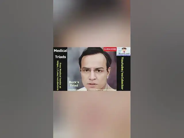 Video thumbnail for #beckstriad #medicaltriads #shorts #lifes1 #no1doctor #shorts #mcqs #doctor #dratef #mrcs